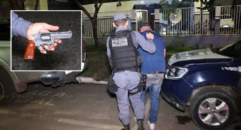 Homem armado tenta se passar por Policial Penal e acaba preso pela PM de Mato Grosso