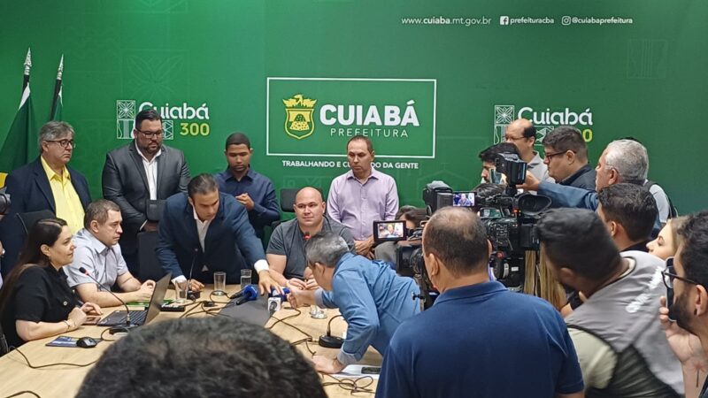 O Prefeito de Cuiabá, Abílio Brunini Promete pagamento os servidores até dia 10 de janeiro.