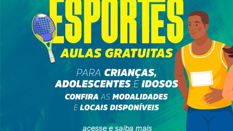 Secretaria Municipal de Cultura, Esporte e Lazer abre inscrições para escolinha de esportes gratuita