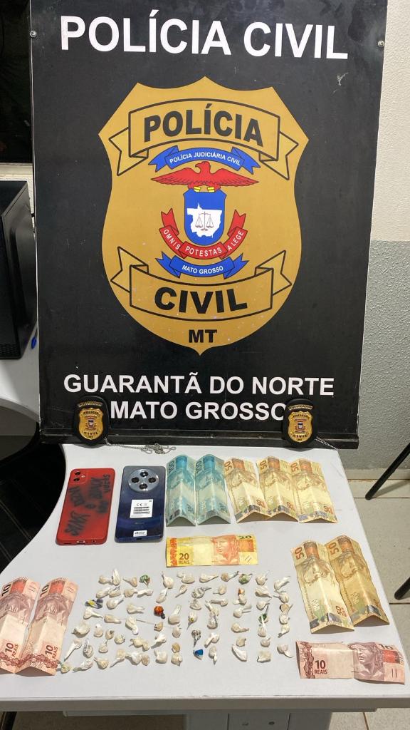 Polícia Civil apreende menor reincidente no tráfico de drogas em Guarantã do Norte