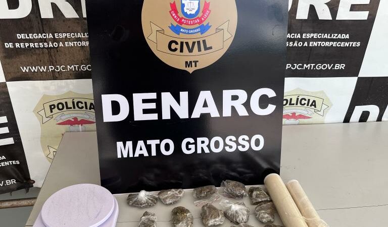 Polícia Civil prende personal trainer por tráfico de drogas em Cuiabá