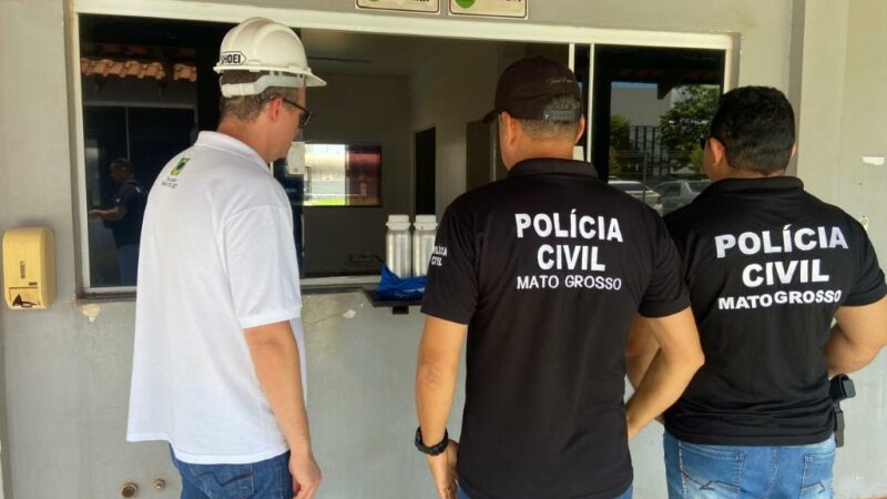 Polícia Civil e ANP fiscalizam distribuidora de combustível para apurar fraude na comercialização de diesel