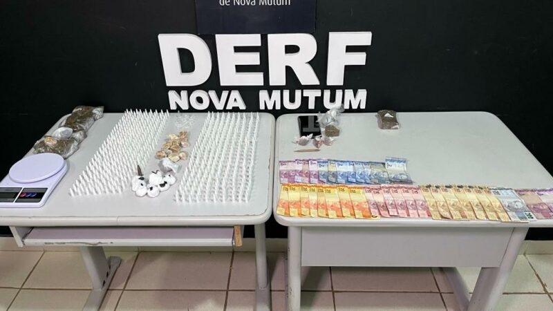 Polícia Civil prende casal responsável por abastecer tráfico de drogas em Nova Mutum