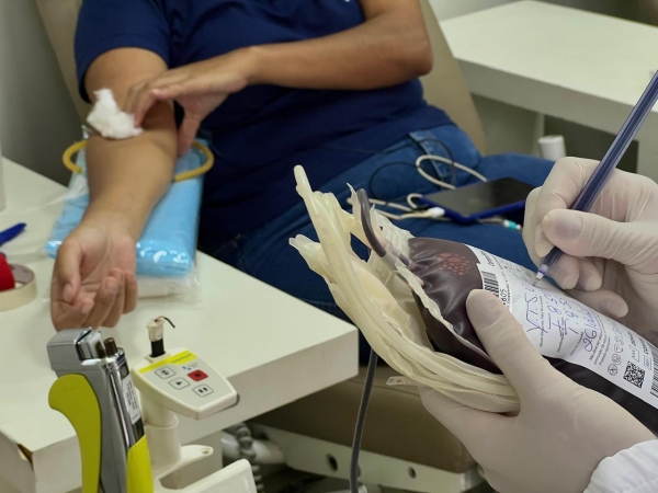 Campanha em parceria com o Hemocentro tem primeiro dia de sucesso e coleta 29 bolsas de sangue