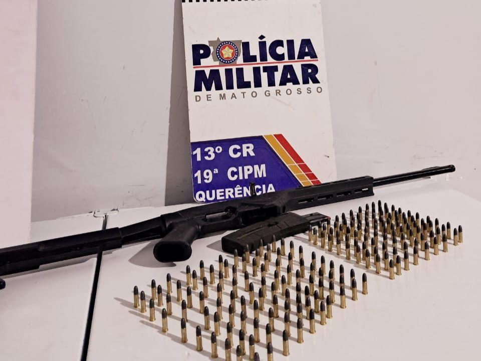 Polícia Militar prende homem por disparo e posse irregular de arma de fogo em Querência