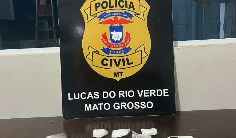 Polícia Civil prende jovem por tráfico de drogas em Lucas do Rio Verde