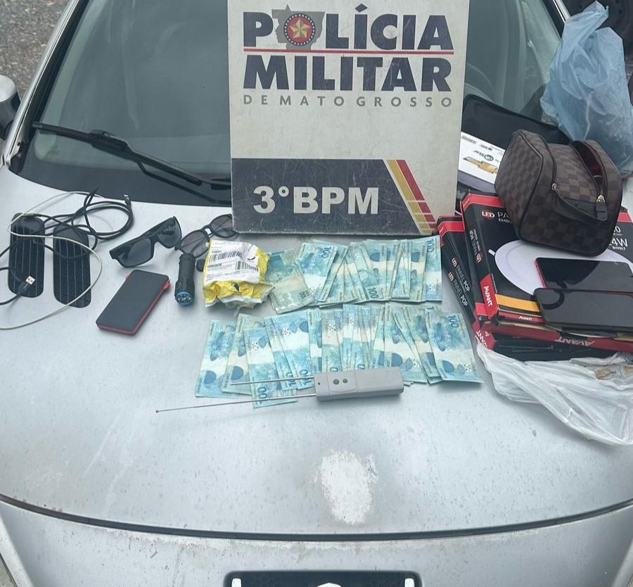 Dois homens são presos pela Polícia Militar por tentar furtar veículo em Cuiabá