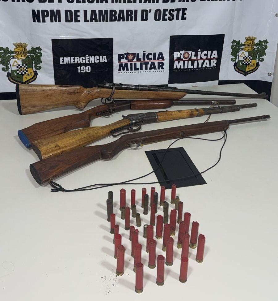 PM prende homem que comercializava armas de fogo de forma ilegal em Lambari D’Oeste