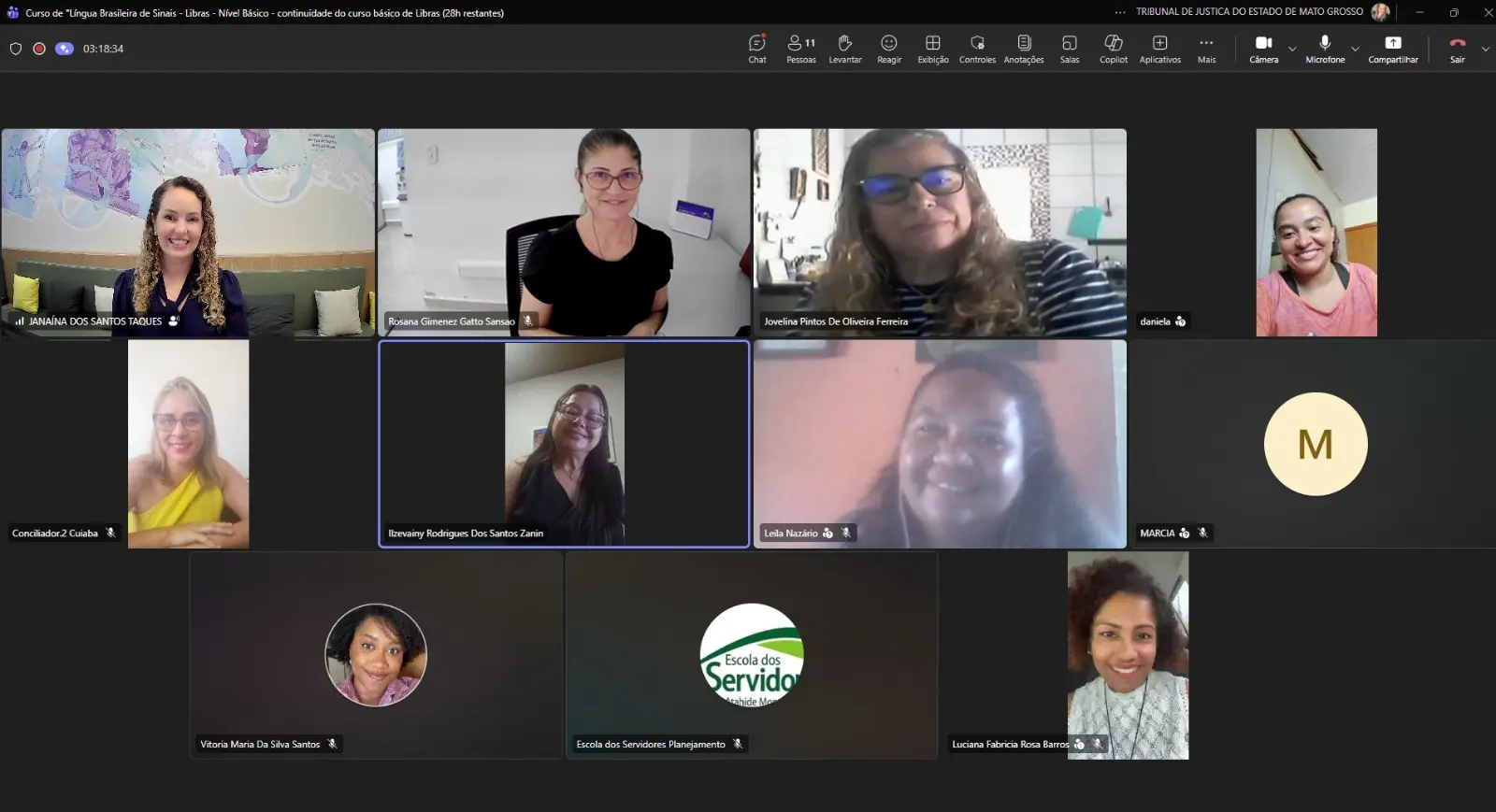 Curso de Libras fortalece inclusão no atendimento do TJMT