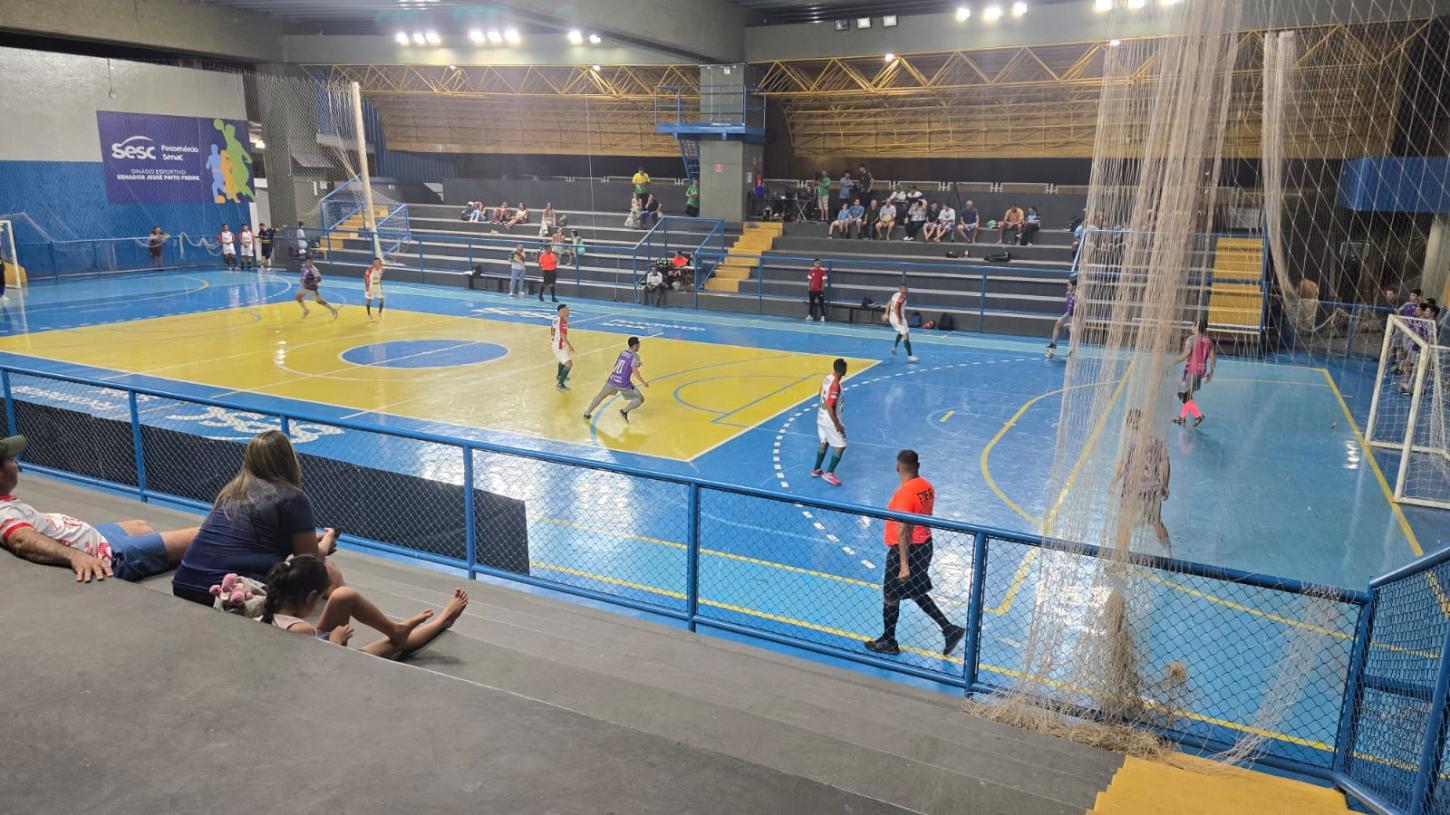 Liga Metropolitana de Futsal movimenta o Ginásio Sesc Porto com grandes jogos e transmissão ao vivo