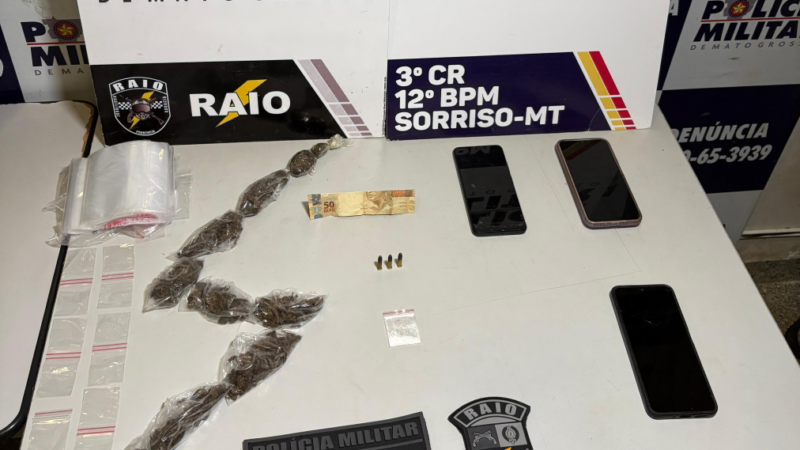 Polícia Militar detém quatro integrantes de facção criminosa suspeitos por tráfico de drogas