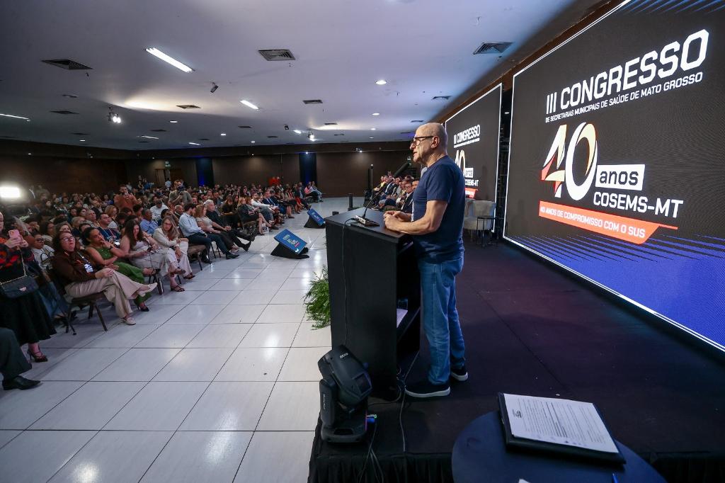 40 ANOS COSEMS SES: reforça parceria com os municípios durante abertura do 3º Congresso do Cosems de MT