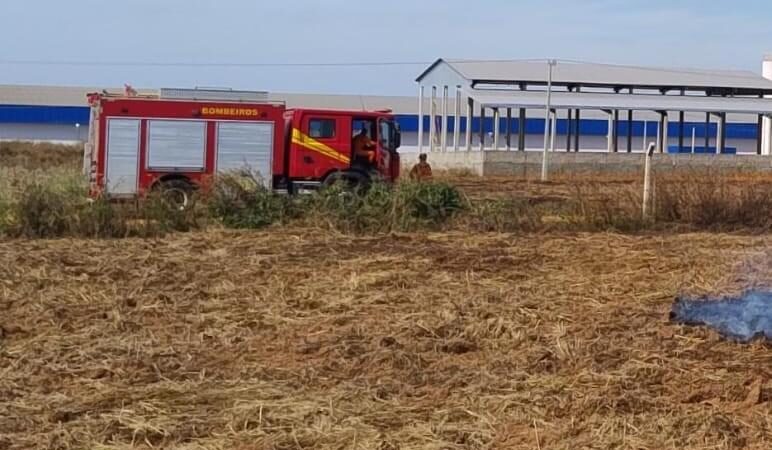 Corpo de Bombeiros combate dois incêndios em vegetação nesta terça-feira (2)