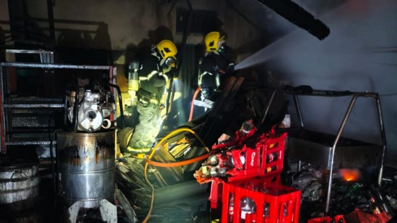 DISTRITO DE PRIMAVERINHA: Corpo de Bombeiros combate incêndio em restaurante em Sorriso