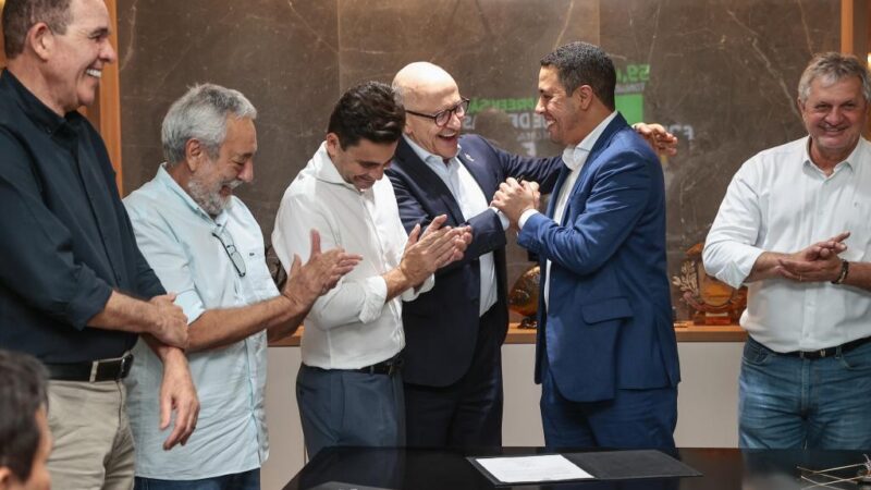 MAIS DE R$ 30 MILHÕES –  Otaviano Pivetta firma convênios para Noroeste de MT: “Maior investimento da história de Novo Horizonte do Norte”, afirma prefeito
