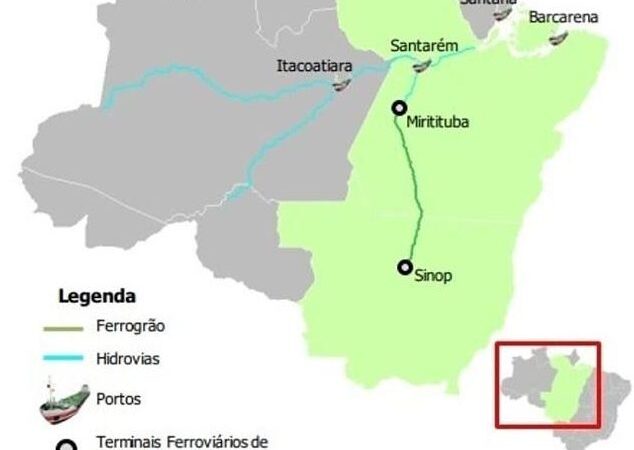 Governo retira aporte de R$ 3,5 bilhões e projeto da ferrovia Sinop-Miritituba avança